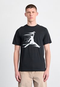 Jordan CREW - Apdrukāts T-krekls - black/sail