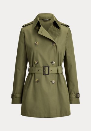 Lauren Ralph Lauren, DOUBLE BREASTED COTTON BLEND  - Trenchcoat - light agave