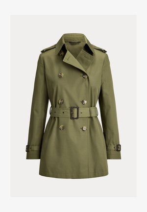 Lauren Ralph Lauren, DOUBLE BREASTED COTTON BLEND - Ballonkabát - light agave