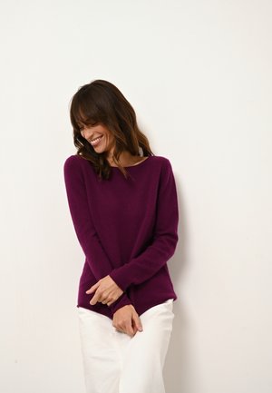 Just Cashmere Strickpullover - plum