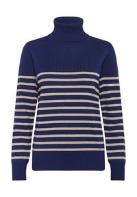 Valimata, navy peony greige stripe