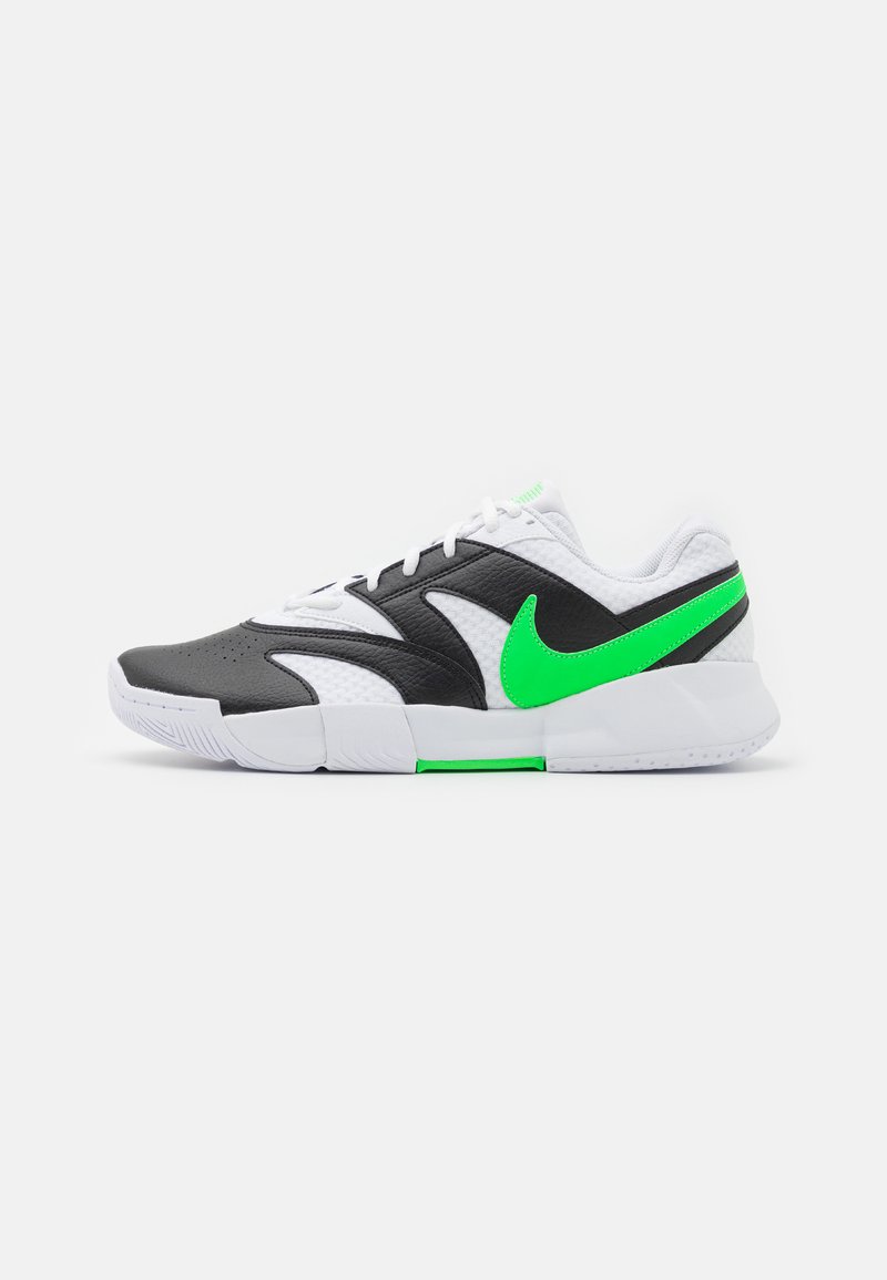 Nike Performance COURT LITE 4 - Tenisice za sve terene - white/poison green/black