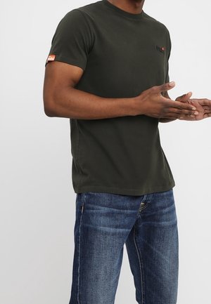 T-Shirt print - mottled olive