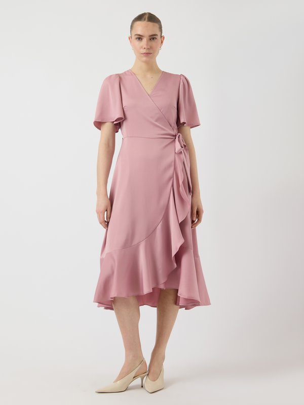 YASTHEA MIDI WRAP DRESS - Freizeitkleid - lilas