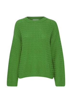 b.young MIT ABGESETZTEN SCHULTERN - Strickpullover - grün