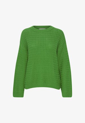 b.young MIT ABGESETZTEN SCHULTERN - Strickpullover - grün