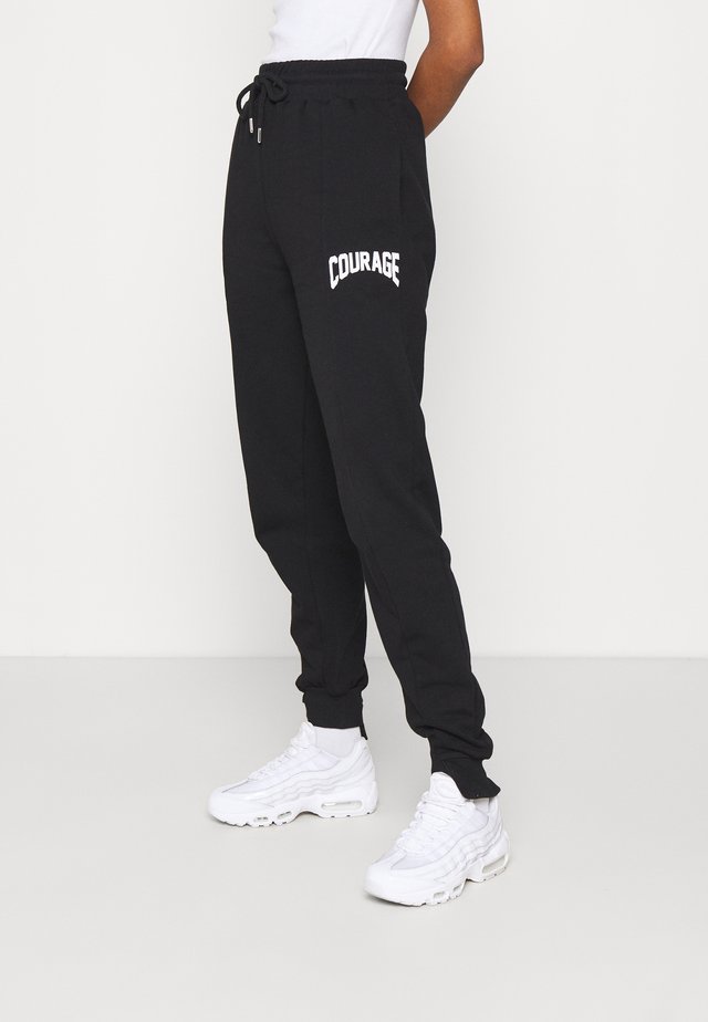 SPLICED COURAGE JOGGER - Trainingsbroek - black