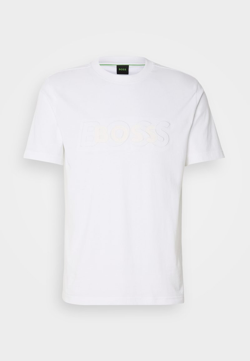 Boss T-shirt print wit Boss T-shirt print wit