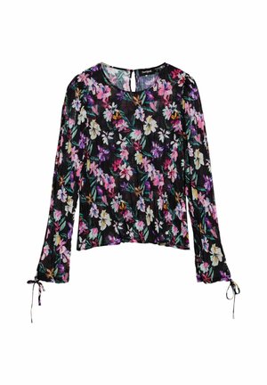Desigual PLEATED FLORAL - Bluse - black