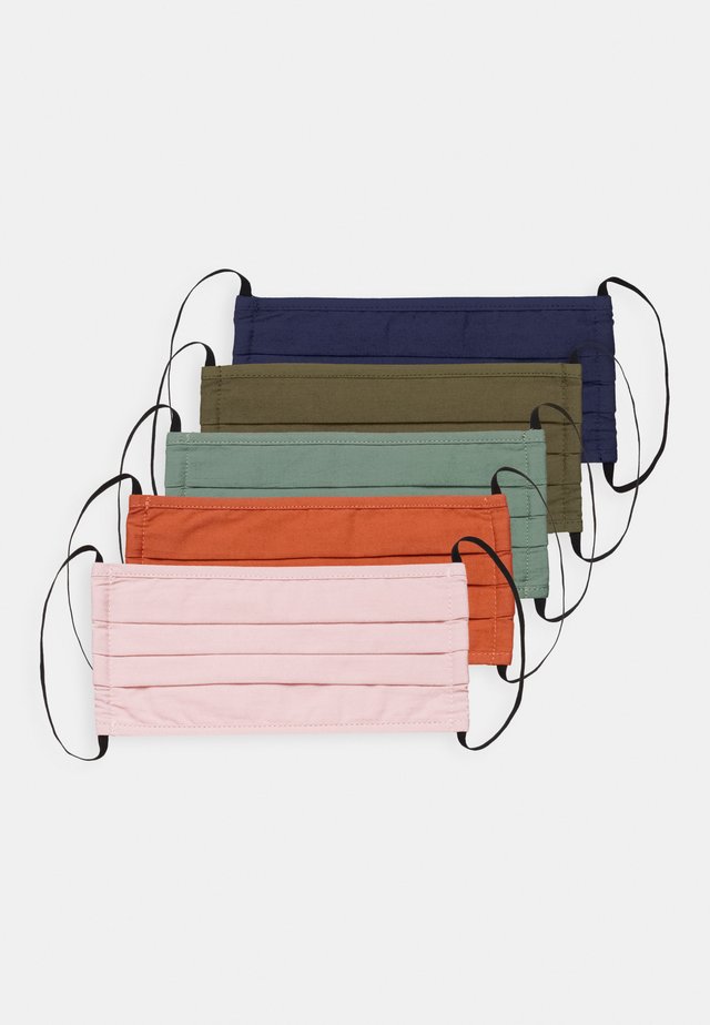 5 PACK - Masque en tissu - brown/pink/green