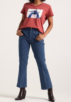 Wrangler, T-shirt imprimé - bordeaux