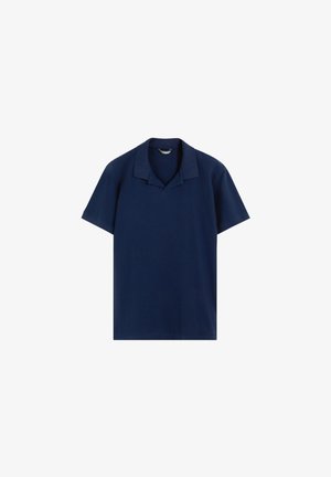 Scalpers, TEXTURED - Polo - dark navy
