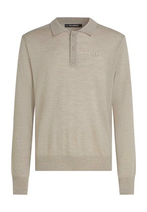 KARL LAGERFELD, Polo - sandstone melange