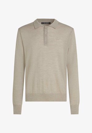 KARL LAGERFELD, Polo - sandstone melange
