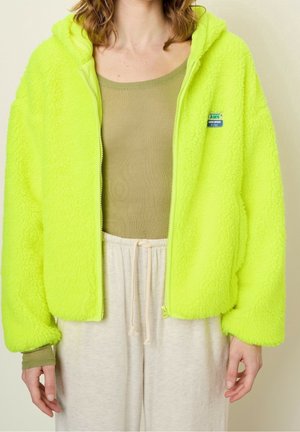 Fleecejakke - neon yellow