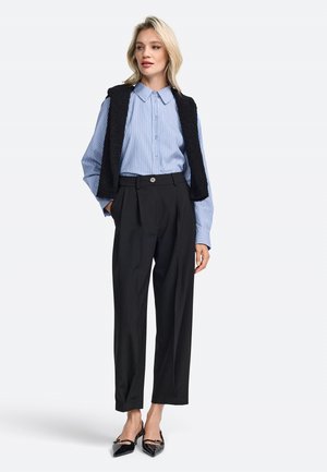 Button-down blouse - skyway blue