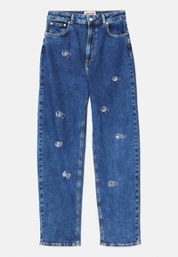Jeans straight leg - fantasia blu