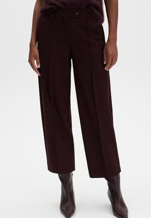 someday., RELAXED FIT MID RISE - Pantalon classique - mahogany