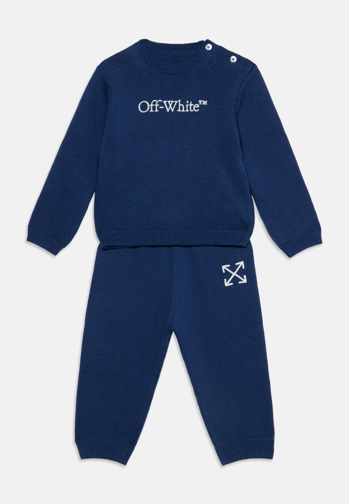 Off-White BIG BOOKISH ARROW UNISEX SET - Jumper - blue nights