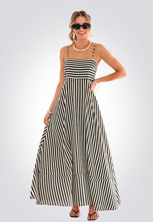 Cupshe CHIC STRIPED - Robe longue - black
