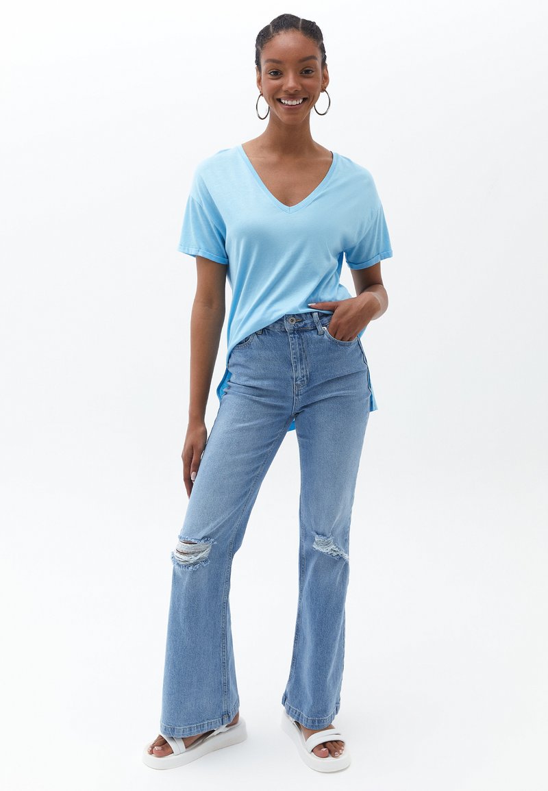 Damen T-Shirts | OXXO T-Shirt basic baltic sea/türkis - VW37476 Damen T-Shirts | OXXO T-Shirt basic baltic sea/türkis - VW37476