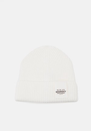 RUSLAN BAGINSKIY LOGO PATCH BEANIE - Mütze - ivory