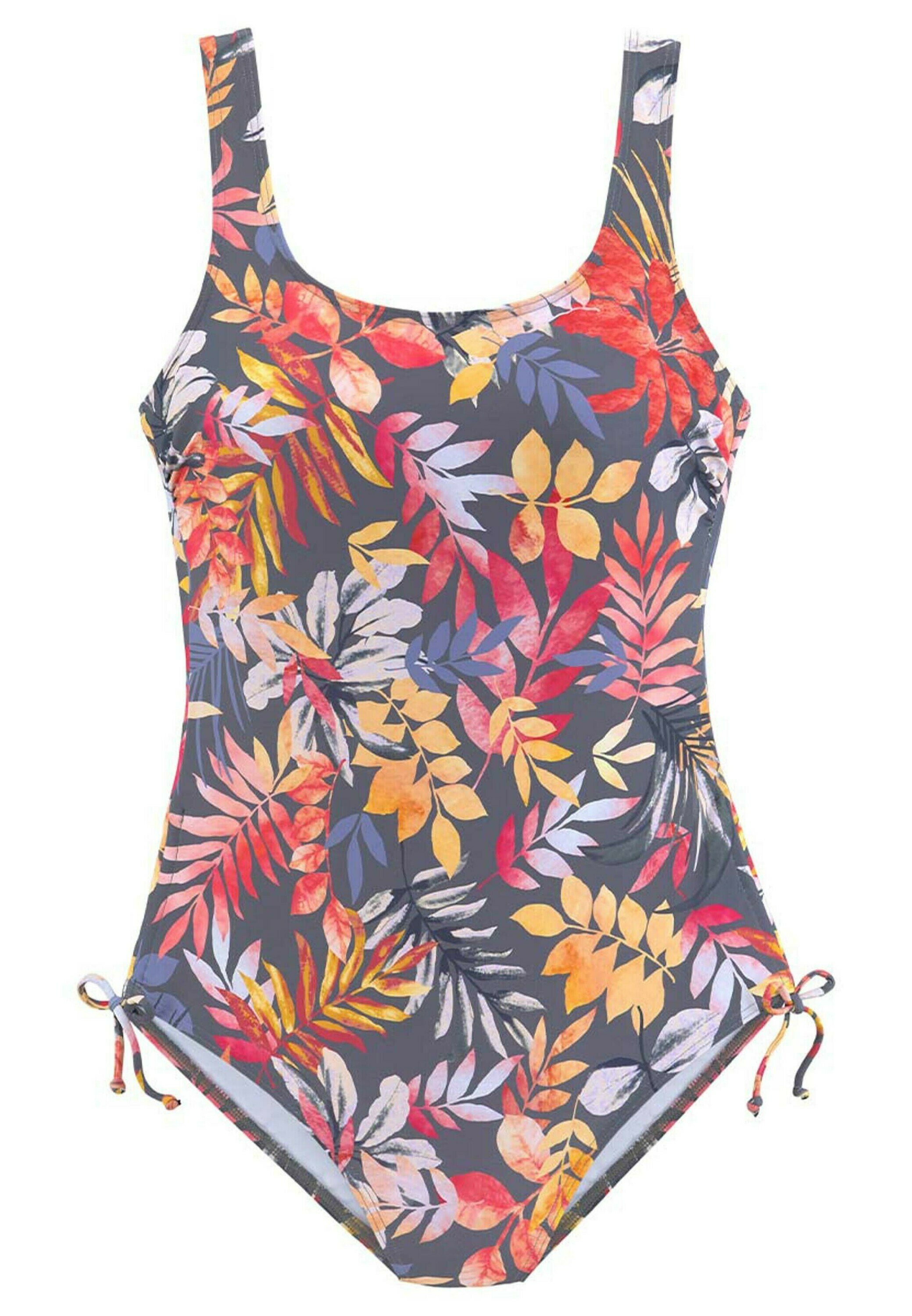 Grey print swimsuit