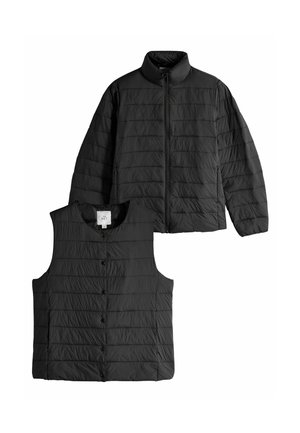 REGULAR FIT - 2 PACK LIGHTWEIGHT PADDED COAT/GILET  - Ľahká bunda - black