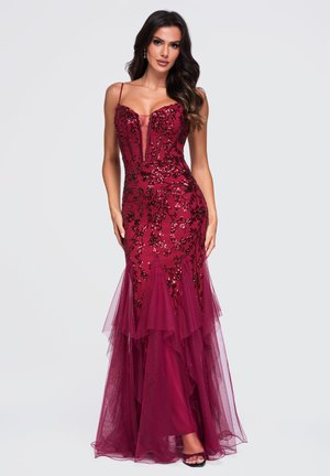 Ombre, DRESS LA-OM-DLR463 - Robe de cocktail - burgundy
