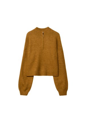 WITH ZIP - Maglione - mustard yellow