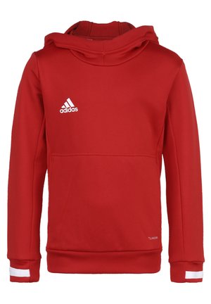 TEAM 19 KAPUZENPULLOVER KINDER - Hoodie - power red / white