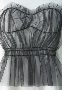 Noisy May NMREMA CORSAGE DETAIL - Apdrukāts T-krekls - bright white