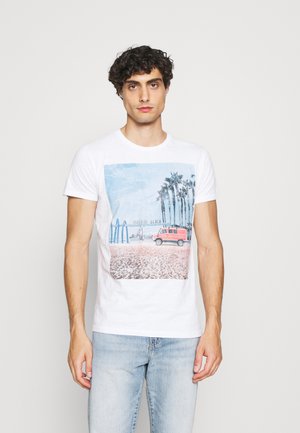 T-shirt con stampa - bright white