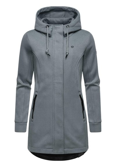 Ragwear Elsie Melange winterjas voor dames, warm gevoerde parka, lang, waterdicht, met capuchon, XS-6XL, zwart, XS