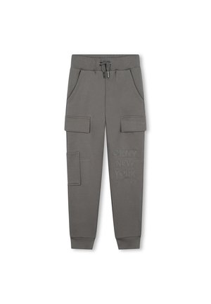JOGGING - Pantalon cargo - acier