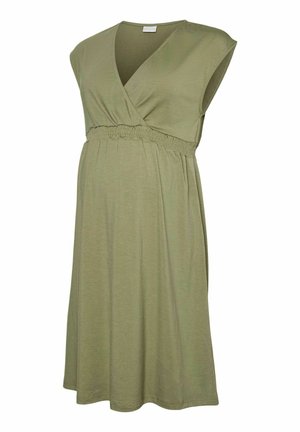 MAMALICIOUS, DRESS MLRANI MATERNITY DRESS - Vestido camiseta - oil green