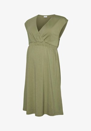 MAMALICIOUS, DRESS MLRANI MATERNITY DRESS - T-shirt-kjole - oil green
