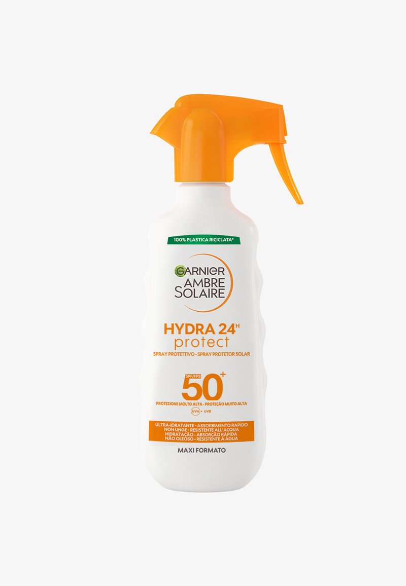 Garnier - AMBRE SOLAIRE HYDRA 24 SPRAY GACHETTE PROTETTIVO SPF 50+ - Crema solare - trasparente, Ingrandire