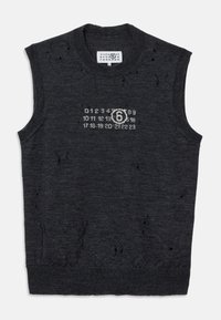 GILET UNISEX - Linne - dark grey melange