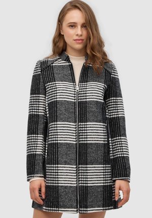 INSIDE CUADROS - Abrigo corto - gris