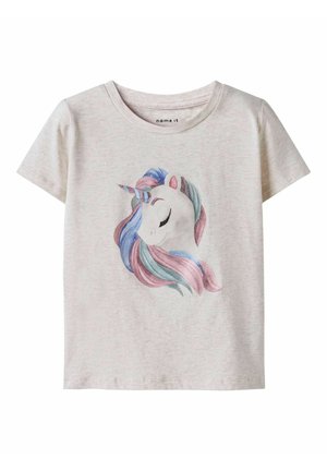 REGULAR FIT - Printtipaita - peyote melange