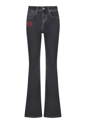 Ed Hardy CRYSTAL KOI FLARED - Flared Jeans - black