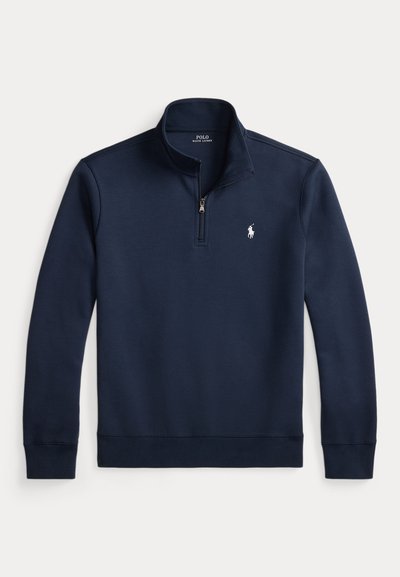 Polo Ralph Lauren DOUBLE-KNIT QUARTER-ZIP PULLOVER - Sweatshirt - aviator navy