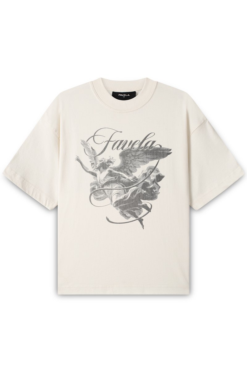FAVELA T-shirt print crème
