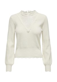 ONLREBECCA MIX HIGHNECK - Camisola - cloud dancer