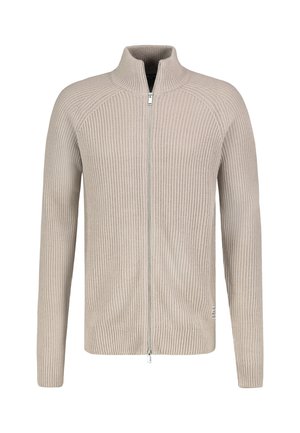 MIT STEHKRAGEN - Strickjacke - beige