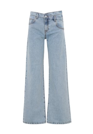 WRSTBHVR, WRSTBHVR PANTS MEG V3 JEANS - Flared Jeans - light blue