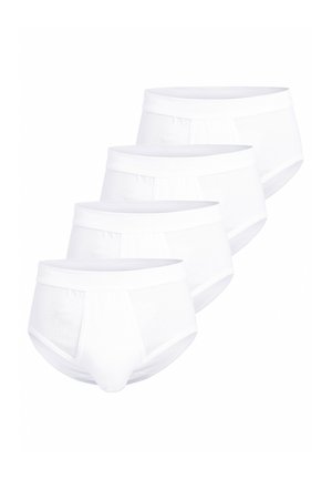 4ER PACK - Slip - weiß-hell-uni