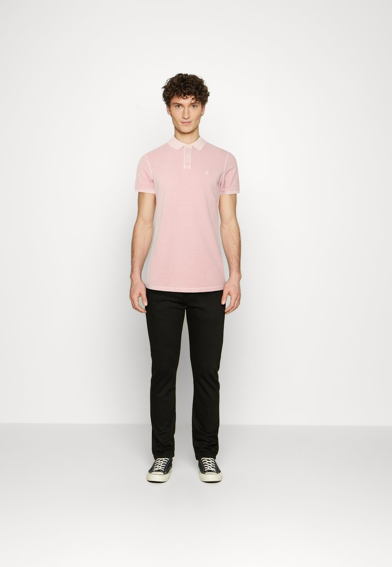 Herren T-Shirts basic | Marc O'Polo SHORT SLEEVE RIB DETAILS SLITS AT HEM Poloshirt oyster shell/rosa - GB55566 Herren T-Shirts basic | Marc O'Polo SHORT SLEEVE RIB DETAILS SLITS AT HEM Poloshirt oyster shell/rosa - GB55566