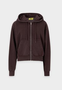JXPIPI ZIP HOOD - Džemperis su gobtuvu - seal brown